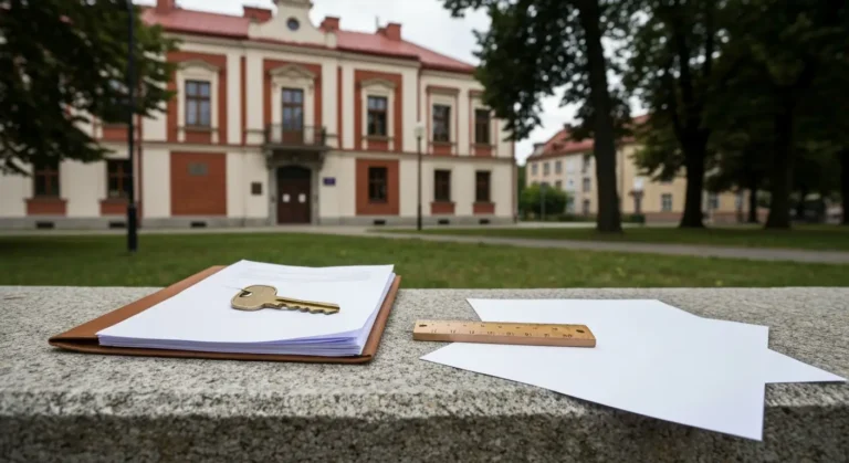 Dokumenty spadkowe, klucz do mieszkania i zabudowa sądowa w Olsztynie