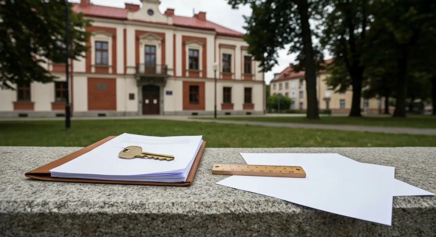 Dokumenty spadkowe, klucz do mieszkania i zabudowa sądowa w Olsztynie