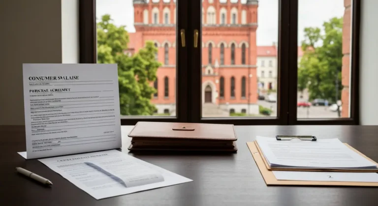 Dokumenty do pozwu konsumenta przeciw przedsiębiorcy na tle olsztyńskiej architektury