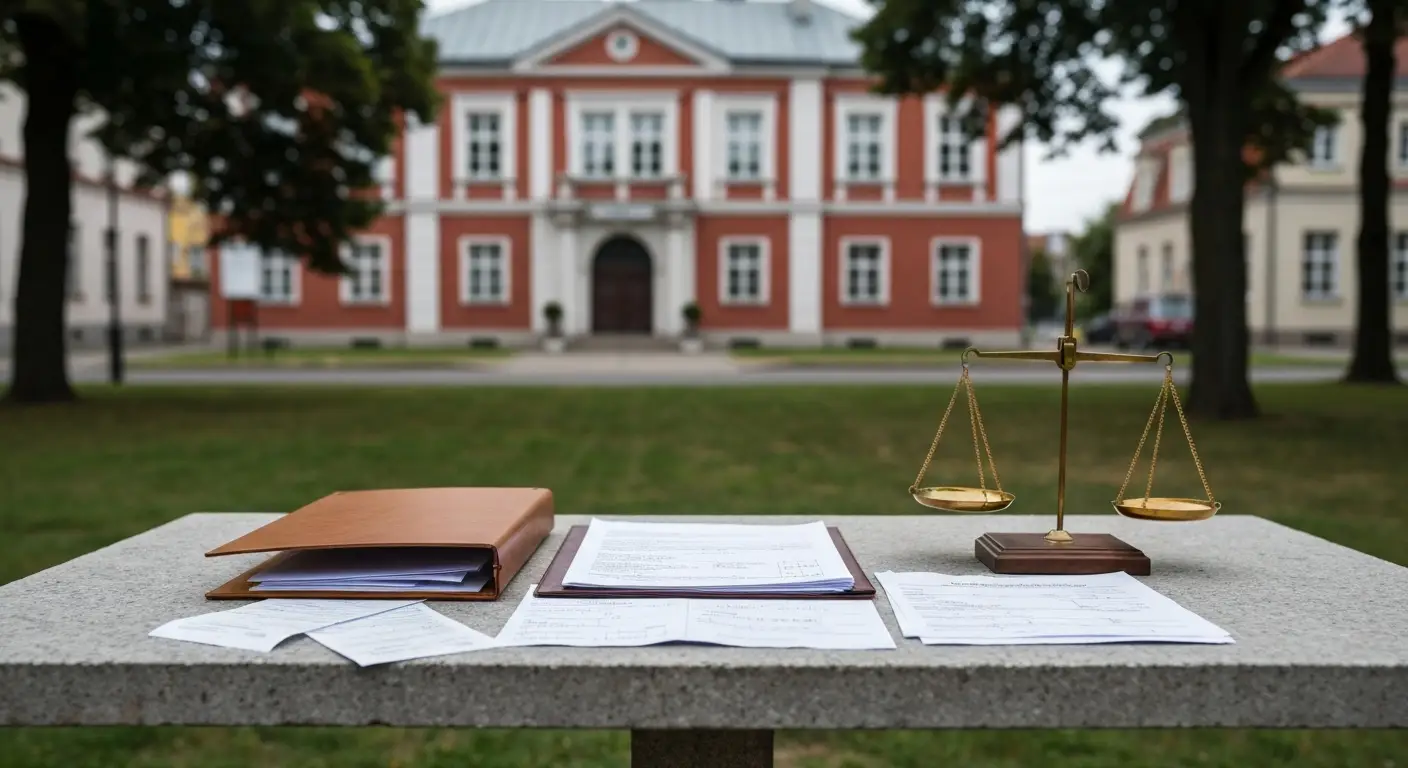 Dokumenty do pozwu o zadośćuczynienie i rentę na tle sądowej architektury Olsztyna