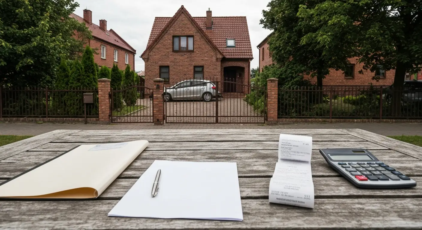 Dom, klucze i dokumenty związane z podziałem majątku po rozwodzie w Olsztynie