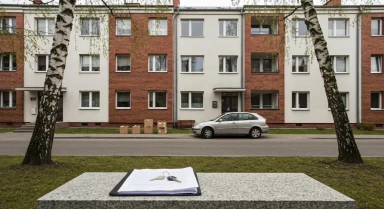 Budynek mieszkalny w Olsztynie z samochodem i dokumentami dotyczącymi majątku